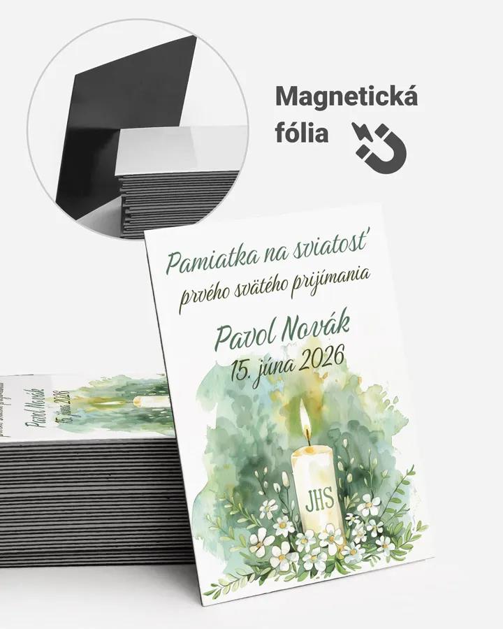 Pamätné magnetky zo sviatosti krstu, prijímania, konfirmácie - motív 12