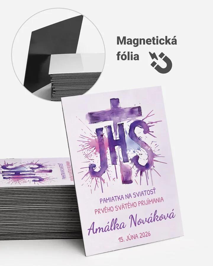 Pamätné magnetky zo sviatosti krstu, prijímania, konfirmácie - motív 22