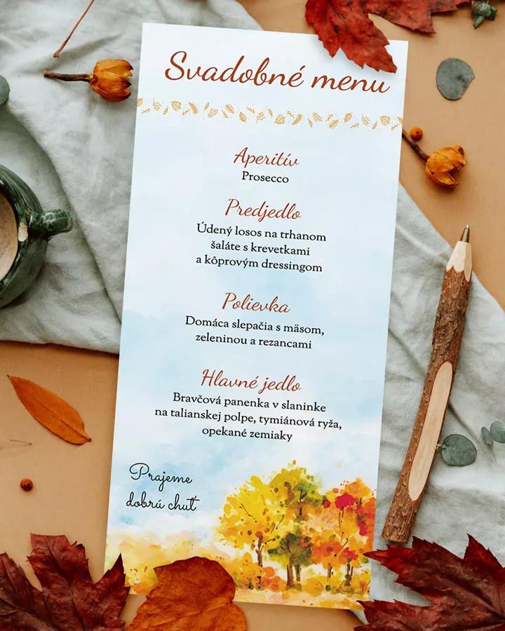 Svadobné menu - Jeseň 02