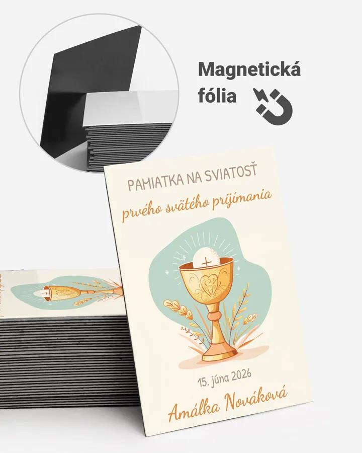 Pamätné magnetky zo sviatosti krstu, prijímania, konfirmácie - motív 35