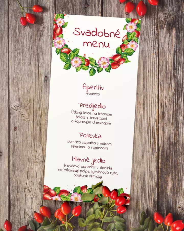 Svadobné menu - Šípky