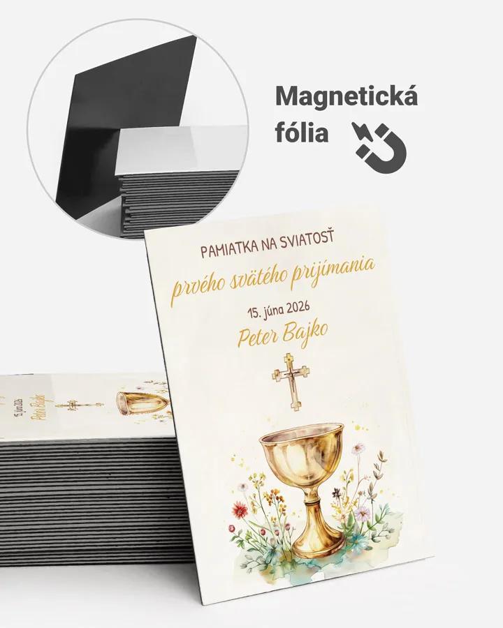 Pamätné magnetky zo sviatosti krstu, prijímania, konfirmácie - motív 37
