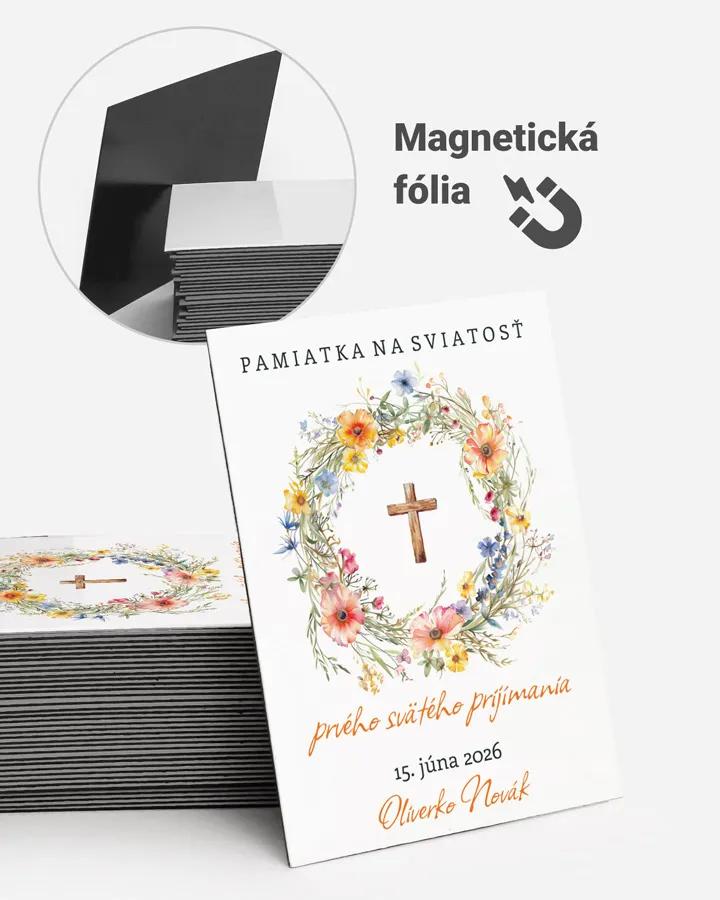 Pamätné magnetky zo sviatosti krstu, prijímania, konfirmácie - motív 40