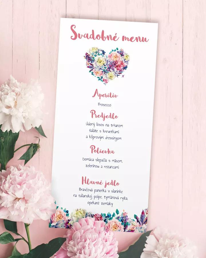 Svadobné menu - Pivonky s orgovánom