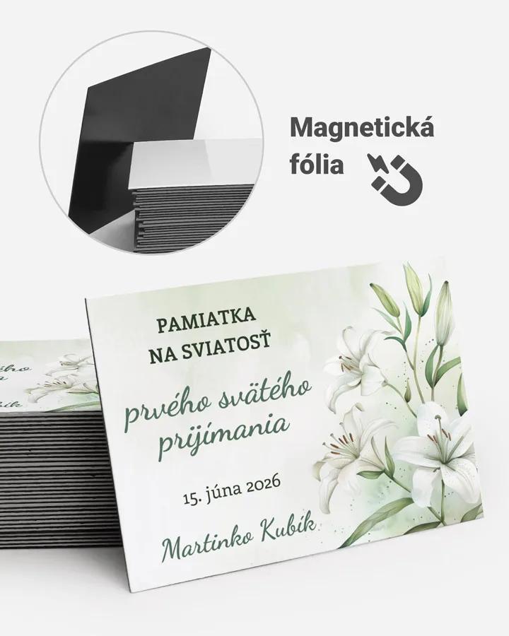 Pamätné magnetky zo sviatosti krstu, prijímania, konfirmácie - motív 48