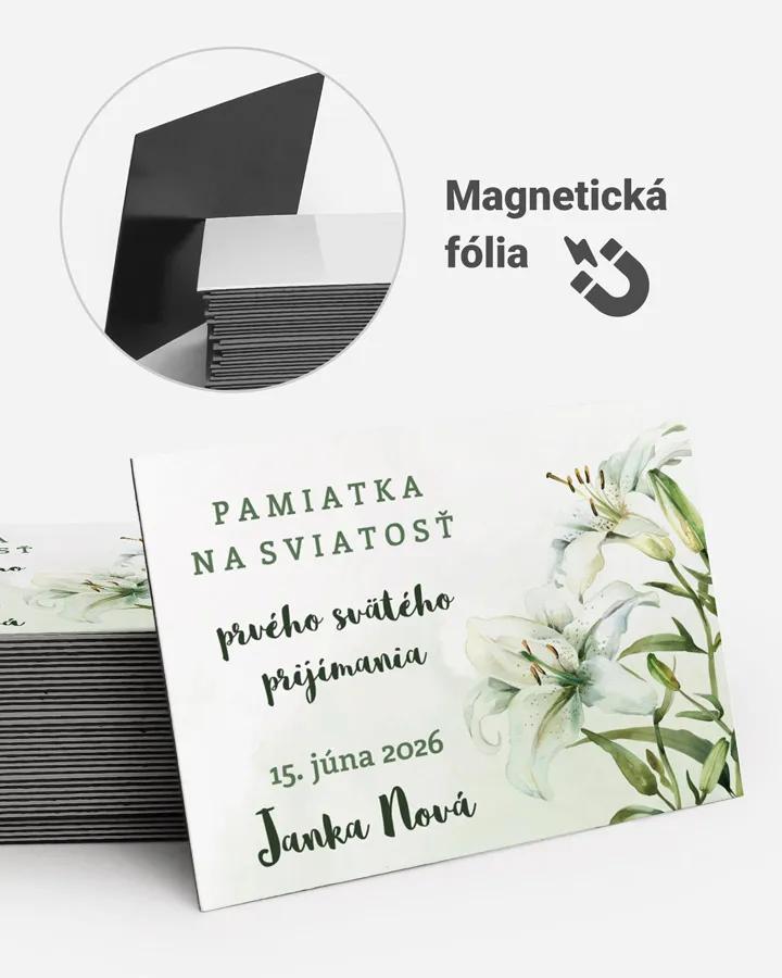 Pamätné magnetky zo sviatosti krstu, prijímania, konfirmácie - motív 49