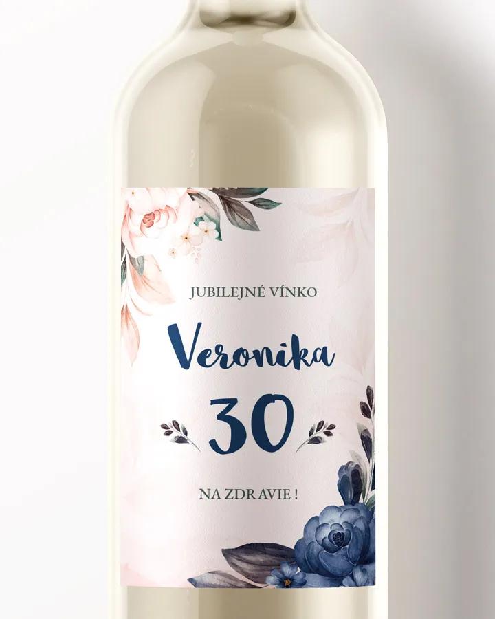 Etikety na víno / pálenku motív Šípové ruže 04