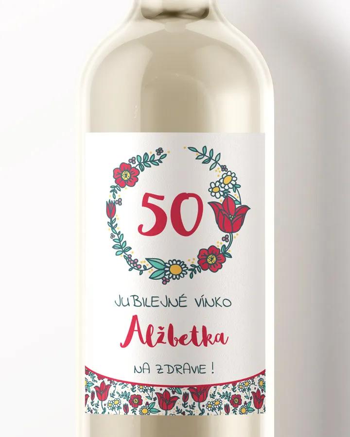 Etikety na víno / pálenku motív Poľné maky 02