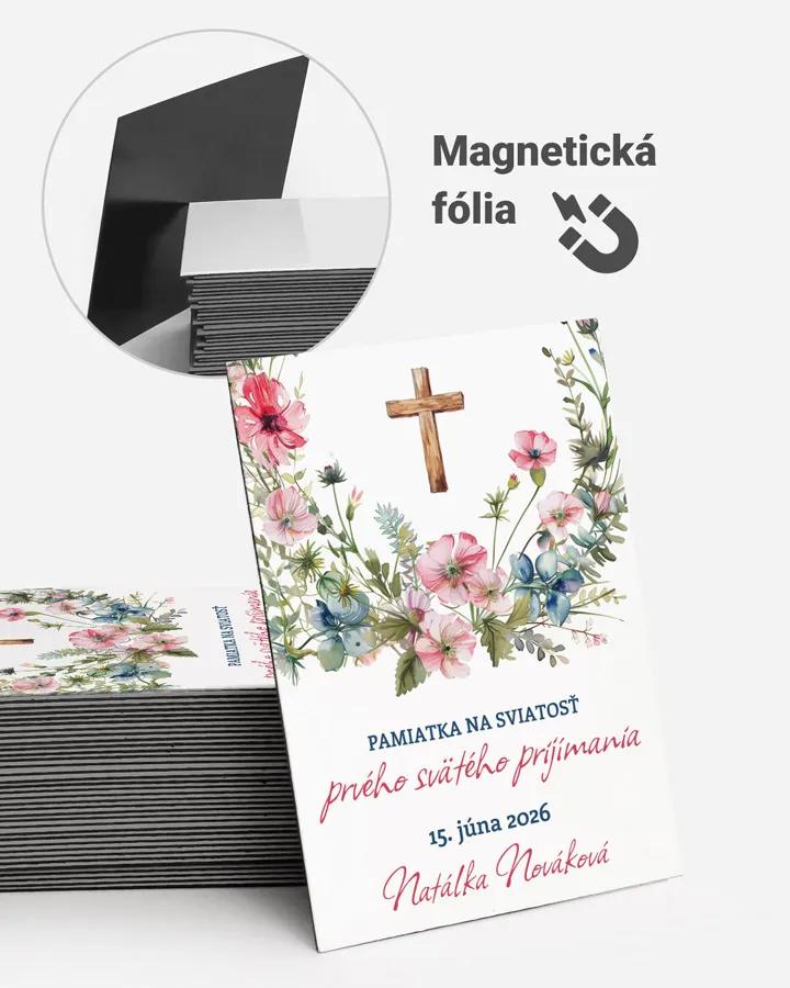 Pamätné magnetky zo sviatosti krstu, prijímania, konfirmácie - motív 54