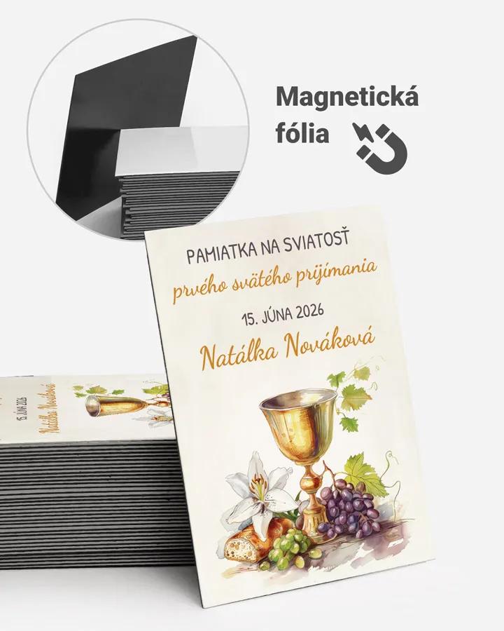 Pamätné magnetky zo sviatosti krstu, prijímania, konfirmácie - motív 55