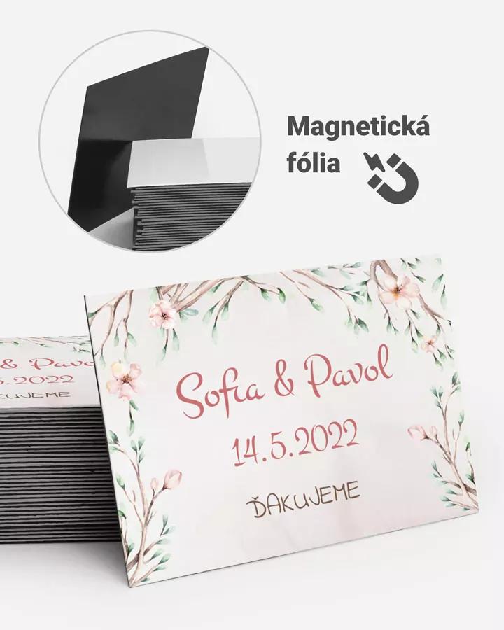 Svadobné magnetky obdĺžnik Svadobná brána