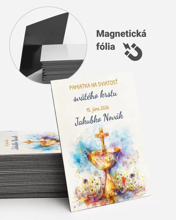 Pamätné magnetky zo sviatosti krstu, prijímania, konfirmácie - motív 57