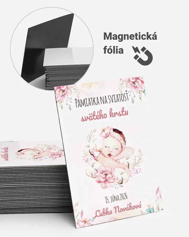 Pamätné magnetky zo sviatosti krstu, prijímania, konfirmácie - motív 60