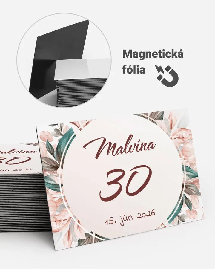 Pamätné magnetky z oslavy  - Botanic 01