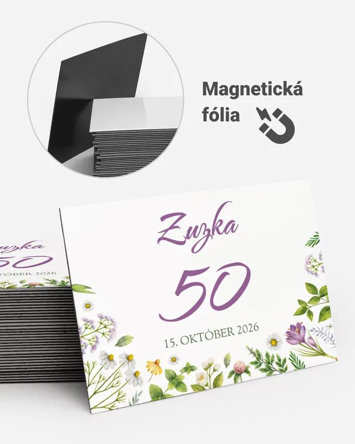 Pamätné magnetky z oslavy  - Bylinkový sen