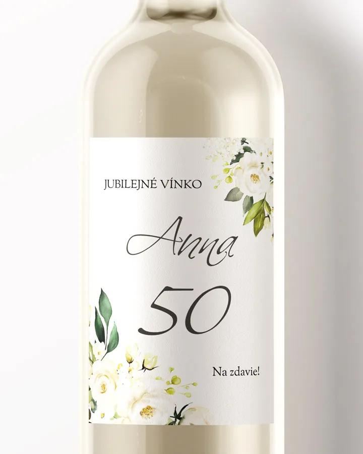 Etikety na víno / pálenku motív Šípové ruže 06