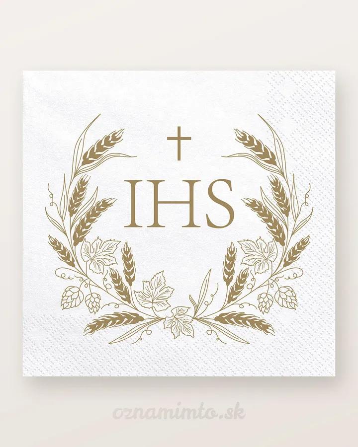Servítky so svätým motívom IHS