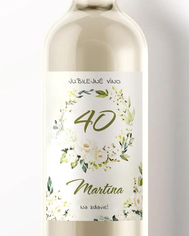 Etikety na víno / pálenku motív Šípové ruže 07