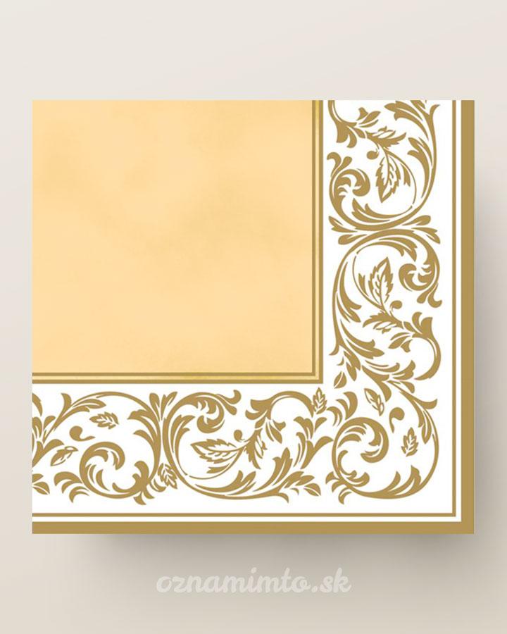 Servítky Zlatý ornament 02