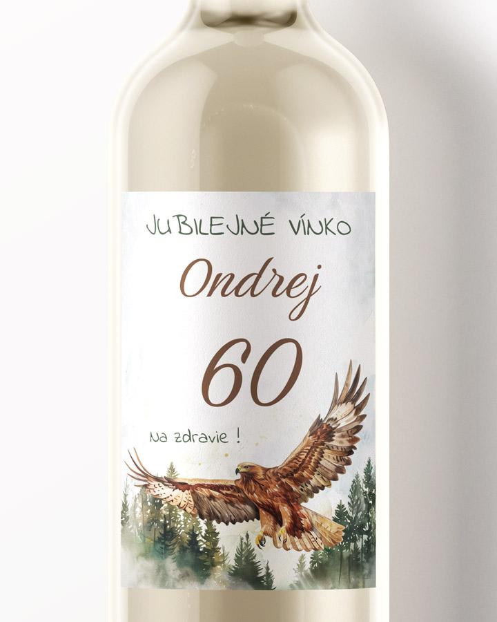 Etikety na víno / pálenku motív Orol 01