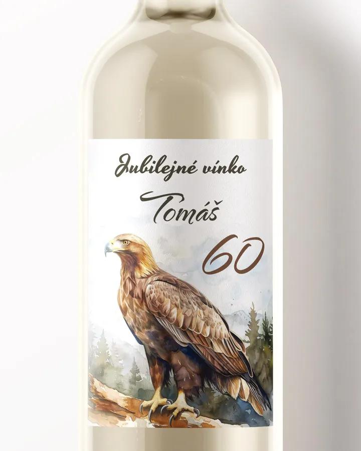 Etikety na víno / pálenku motív Orol 03