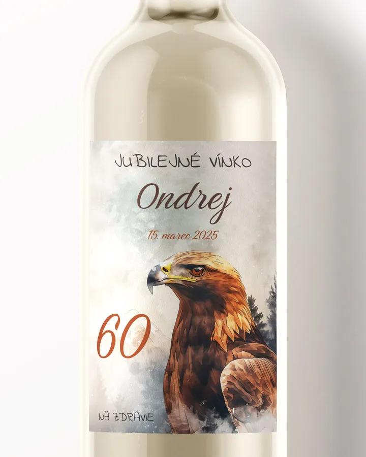 Etikety na víno / pálenku motív Orol 04