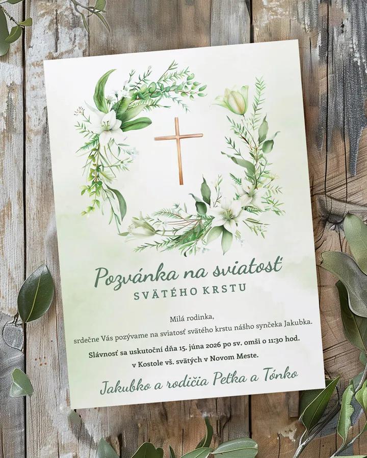 Pozvánka na krst, prvé sväté prijímanie 56