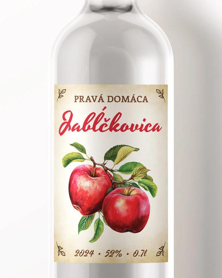 Etikety na pálenku Jabĺčkovica 13