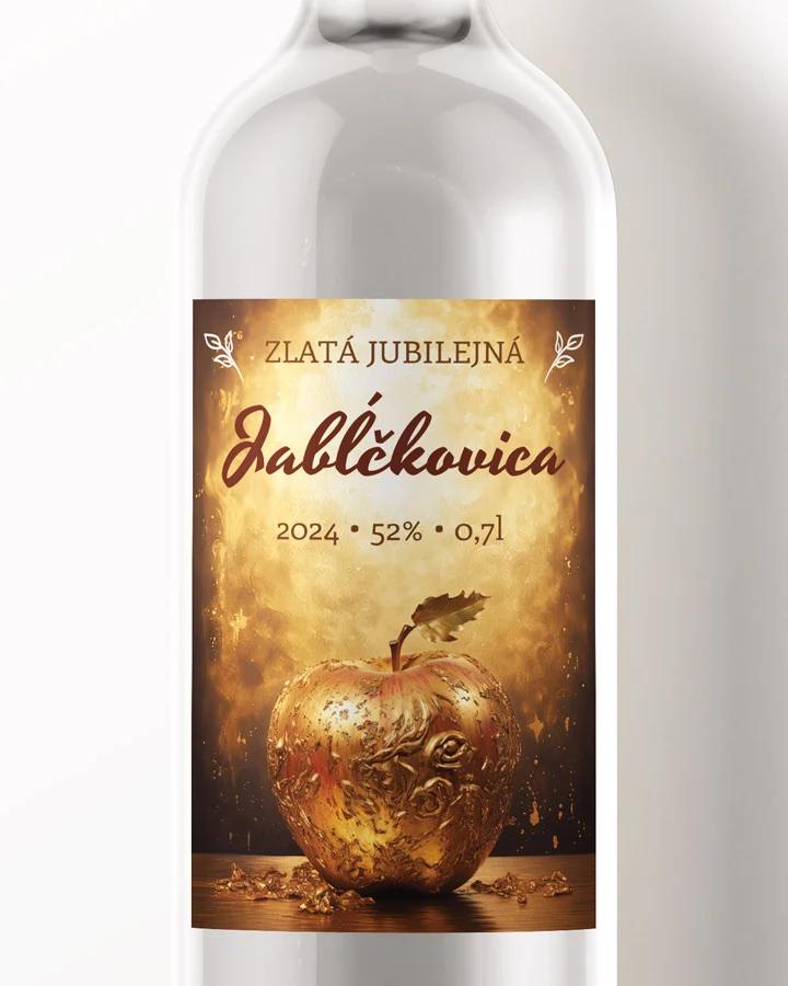 Etikety na pálenku Jabĺčkovica 11