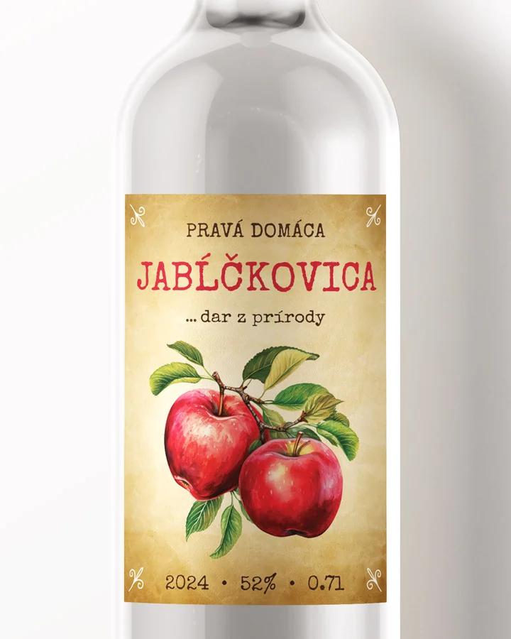 Etikety na pálenku Jabĺčkovica 14