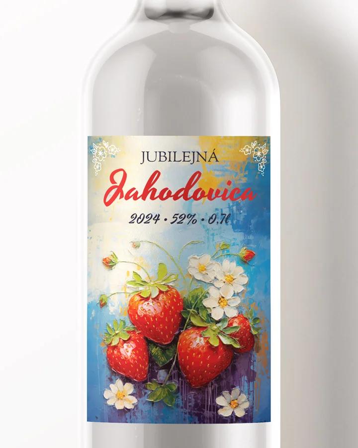 Etikety na pálenku Jahodovica 03