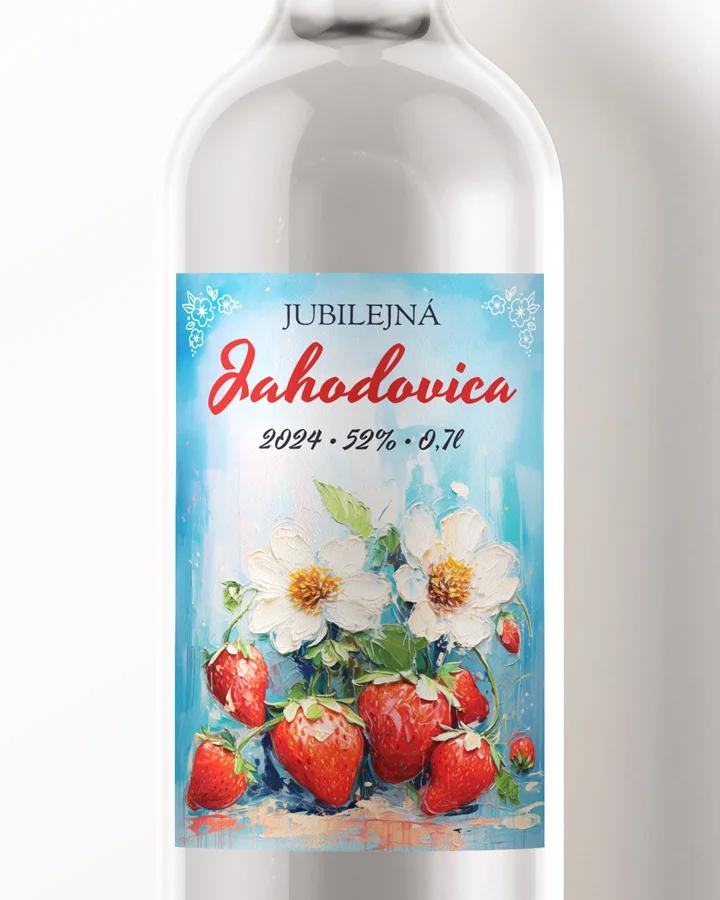 Etikety na pálenku Jahodovica 04