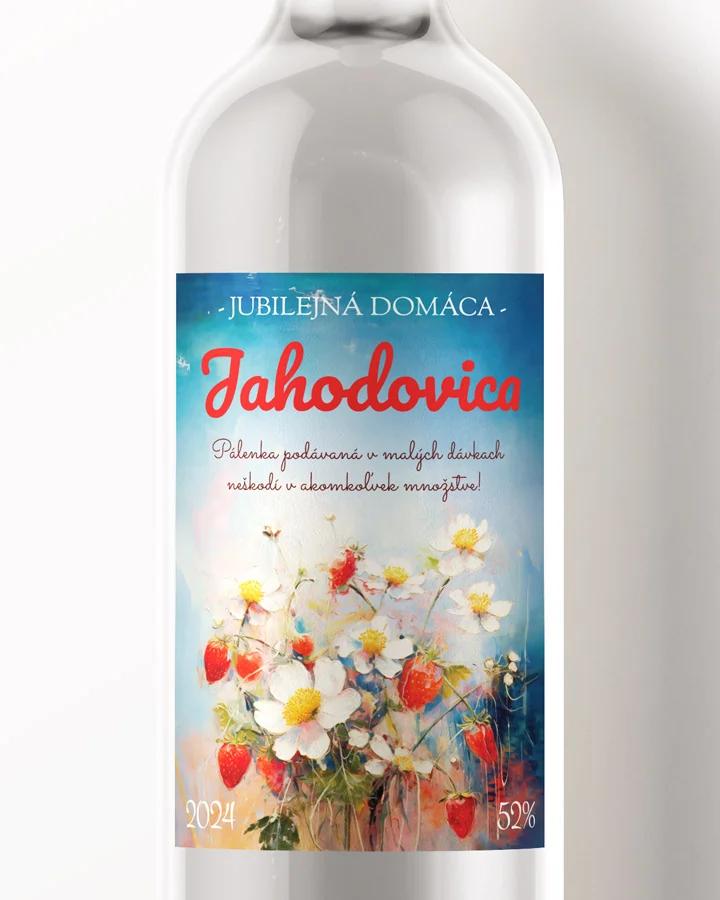 Etikety na pálenku Jahodovica 05