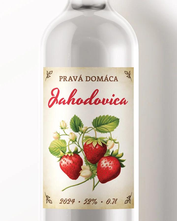 Etikety na pálenku Jahodovica 07