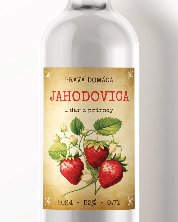 Etikety na pálenku Jahodovica 08