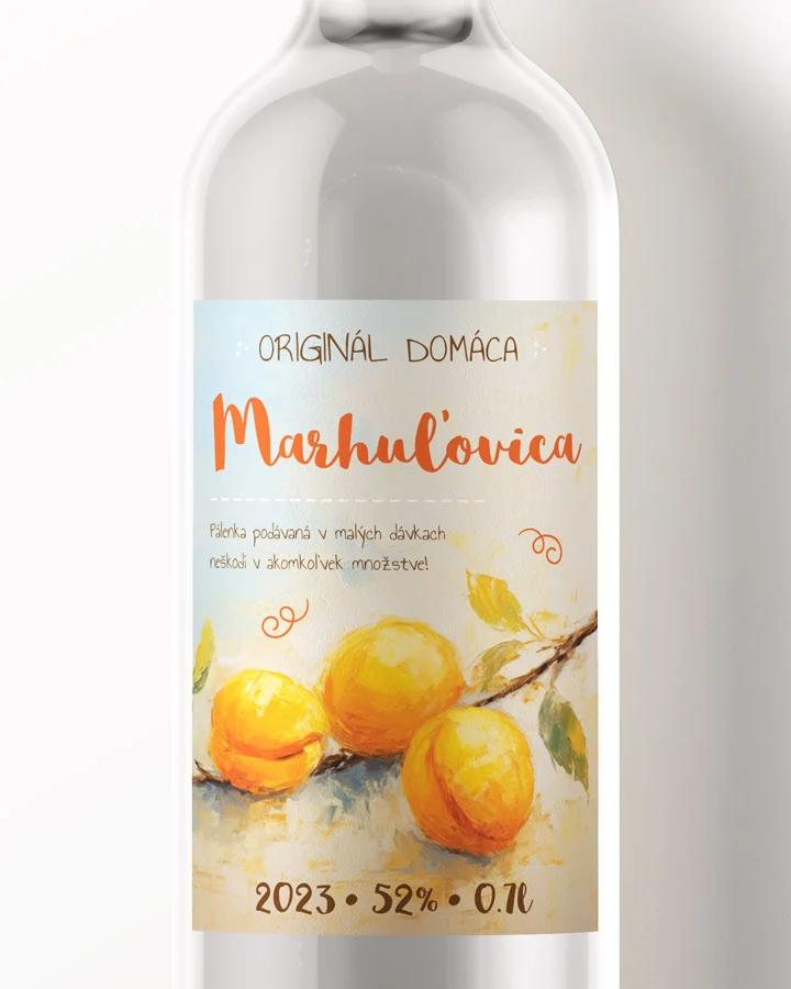 Etikety na pálenku Marhuľovica 11