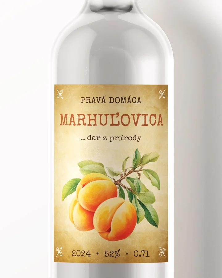 Etikety na pálenku Marhuľovica 14