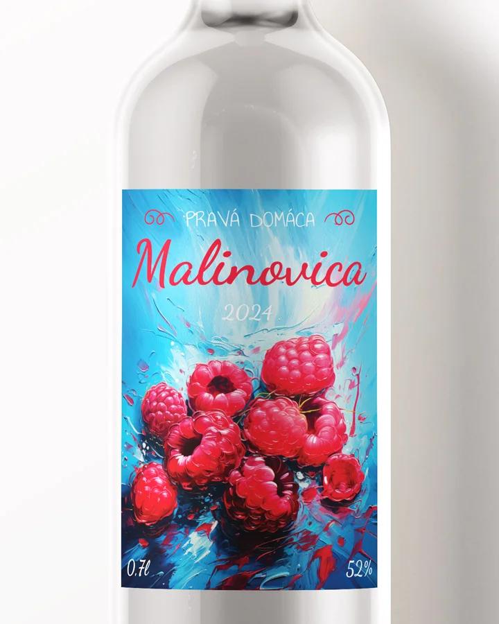 Etikety na pálenku Malinovica 01