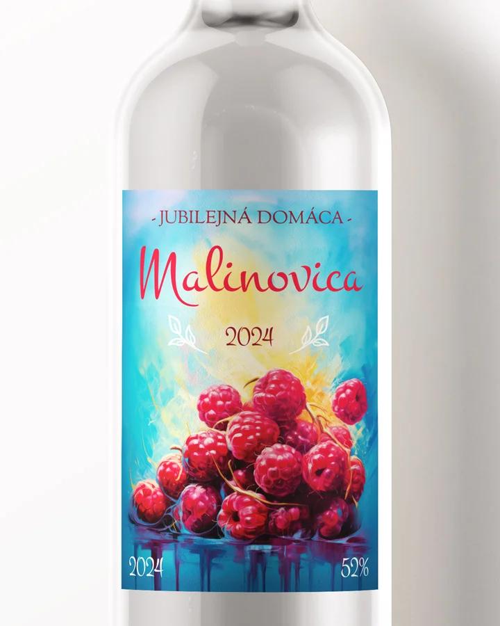 Etikety na pálenku Malinovica 02