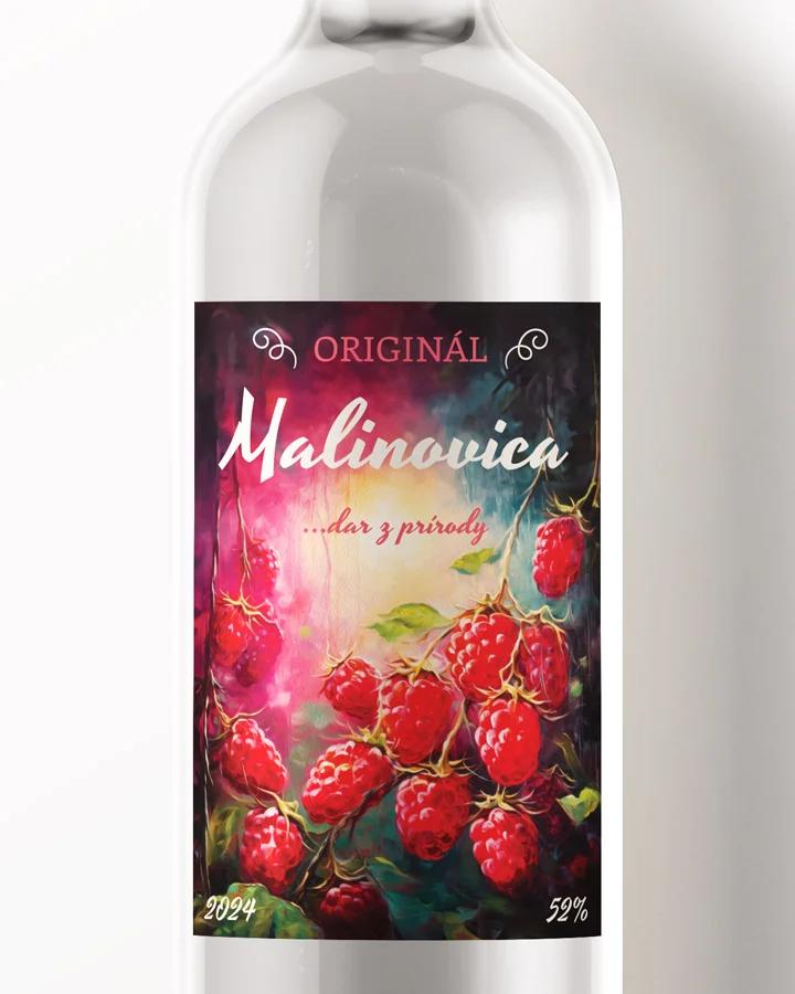 Etikety na pálenku Malinovica 03