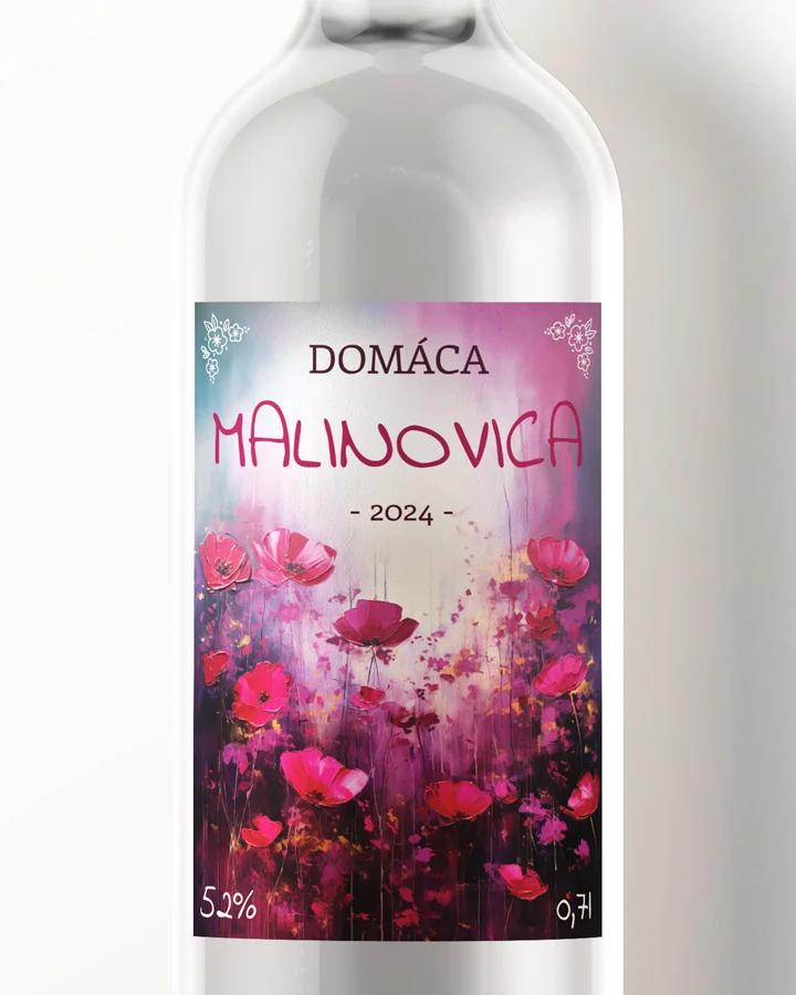 Etikety na pálenku Malinovica 04