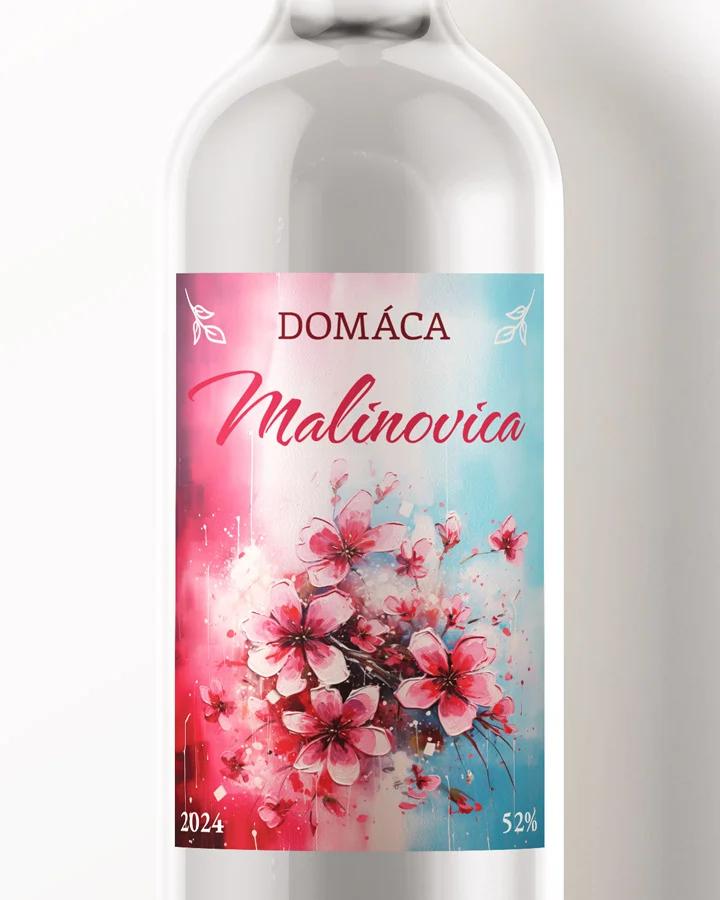 Etikety na pálenku Malinovica 05