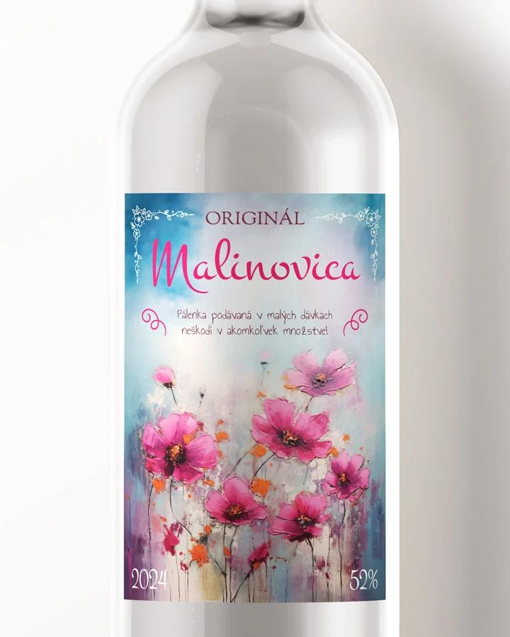 Etikety na pálenku Malinovica 06