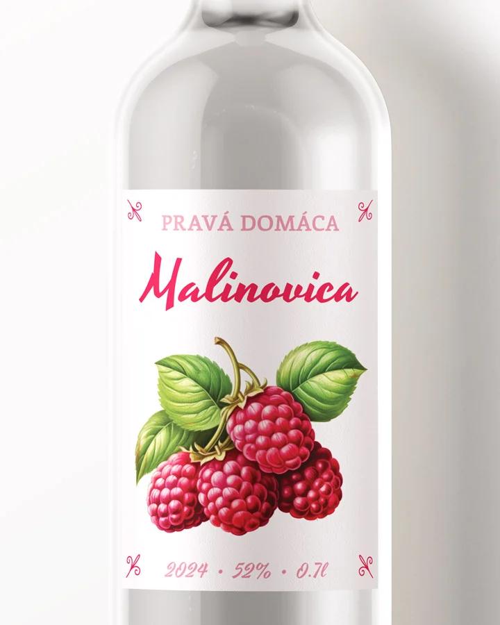 Etikety na pálenku Malinovica 07