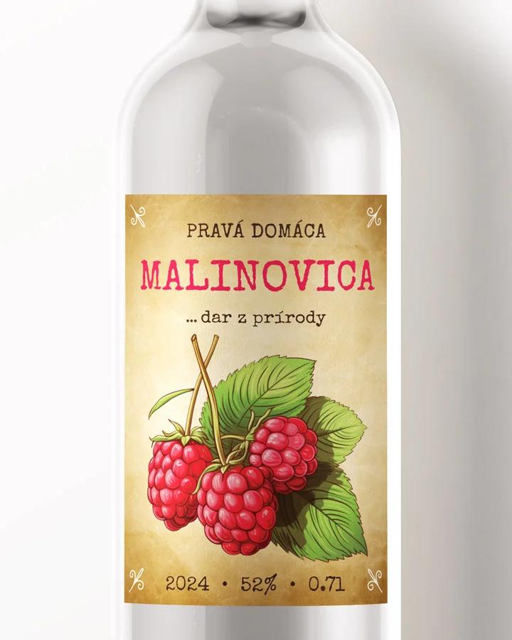 Etikety na pálenku Malinovica 09