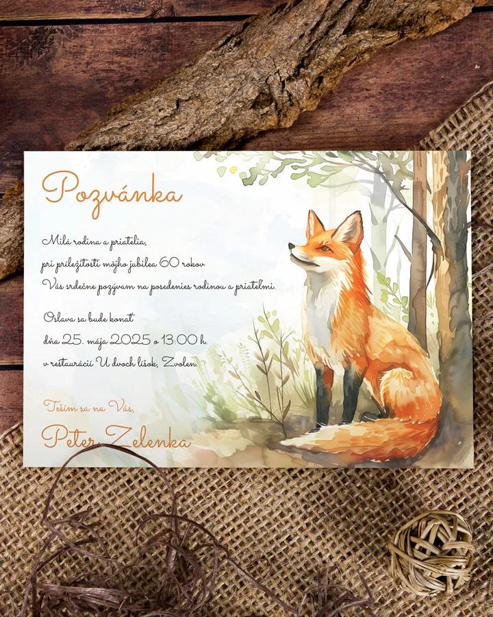 Pozvánka na narodeniny Líška 02
