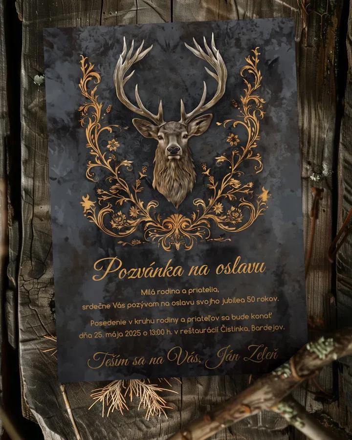 Pozvánka na narodeniny Jeleň 06