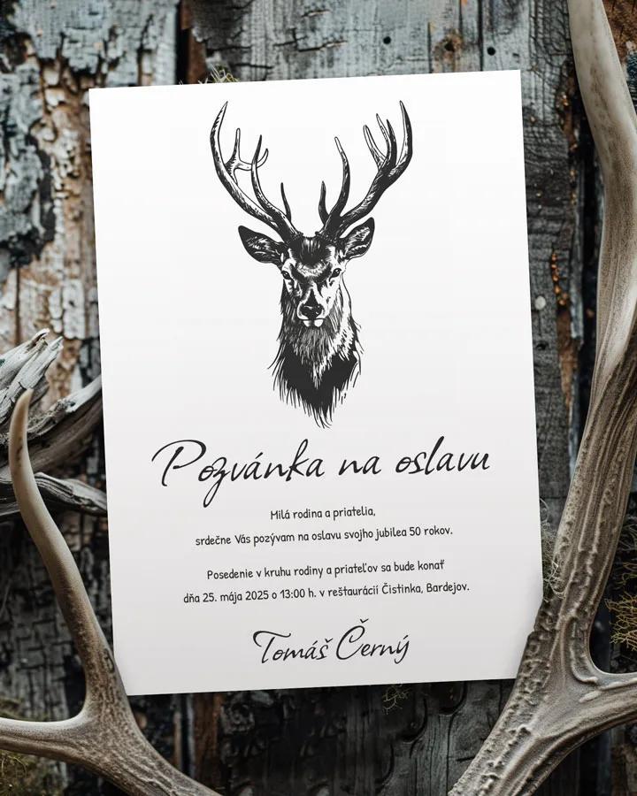 Pozvánka na narodeniny Jeleň 07