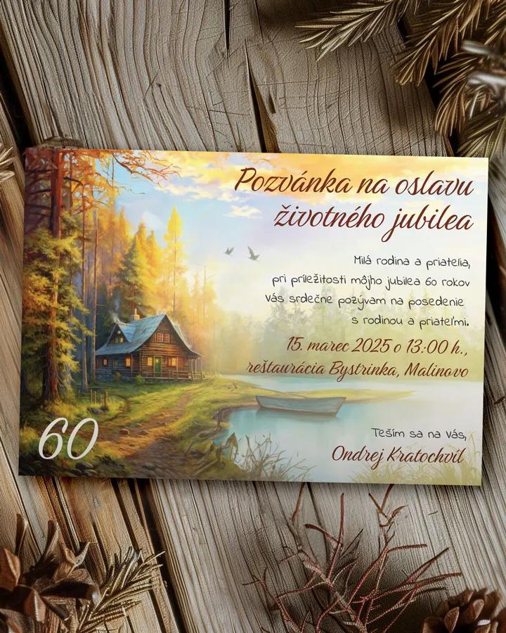 Pozvánka na narodeniny Lesná chata