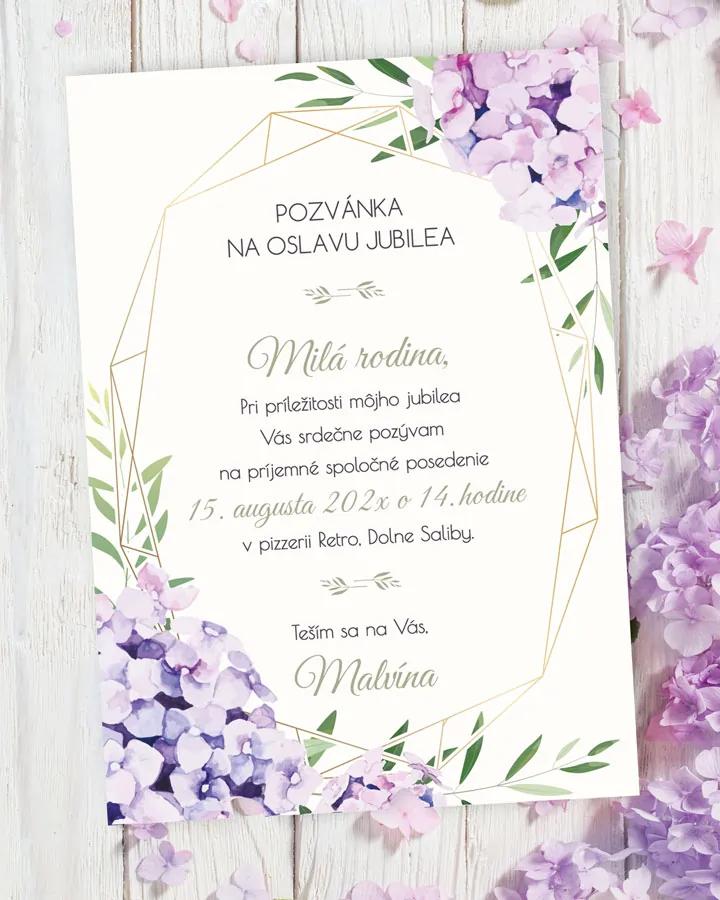 Pozvánka na narodeniny Hortenzie